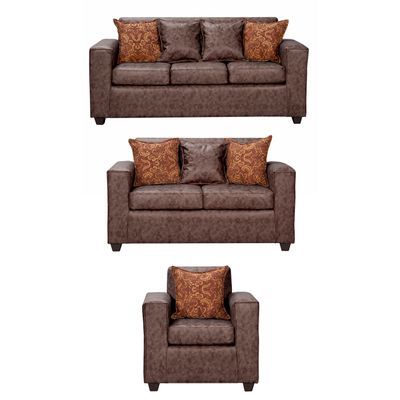 Imagen 1 del producto Juego de Living 3 2 1 Ezeiza Chocolate