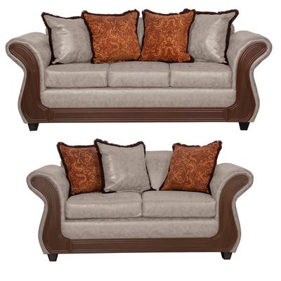 Juego de Living 3 2 Palermo Crema