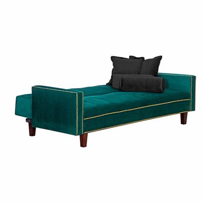 Imagen 2 del producto Futon Sofa Cama Vanguardia 200 x110 Verde - Negro