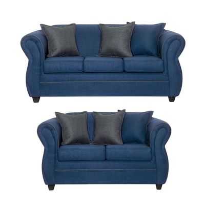 Juego de Living 3 2 Emili Azul