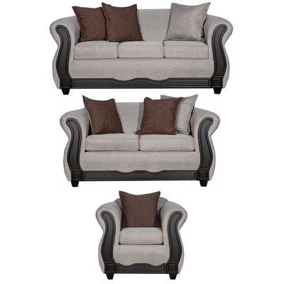 Juego de Living 3 2 1 Barcelona Beige