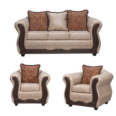 Juego de Living 3 1 1 Sofia PU Beige
