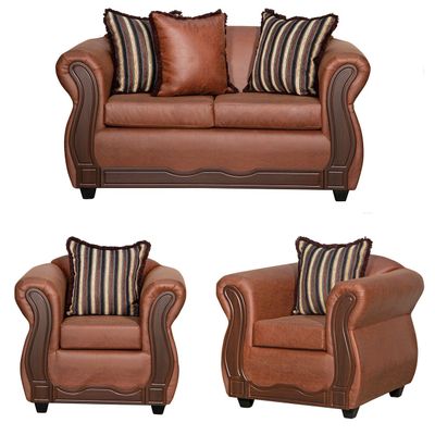 Juego de Living 2 1 1 Sofia PU Café