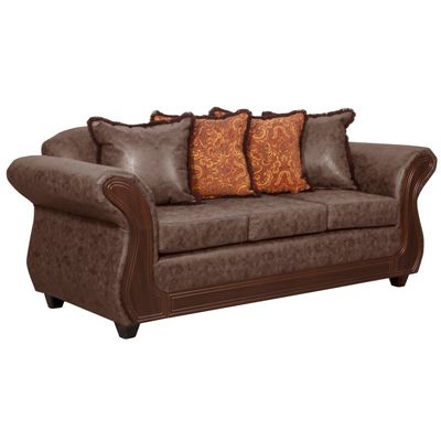 Imagen 2 del producto Sofá 3 Cuerpos Palermo Chocolate