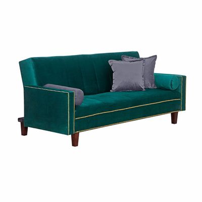 Imagen 2 del producto Futon Sofa Cama Vanguardia 200 x110 Verde - Gris