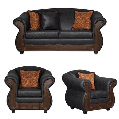 Juego de Living 2 1 1 Estambul Negro