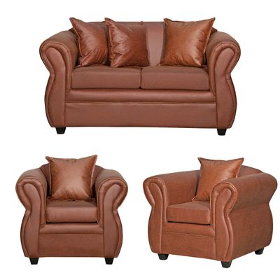 Juego de Living 2 1 1 Emili PU Café