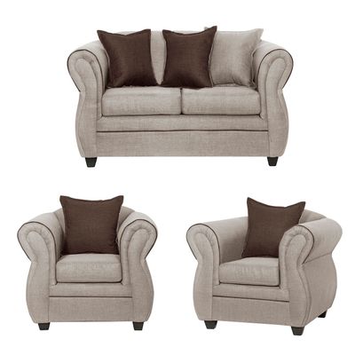 Juego de Living 2 1 1 Emili Beige