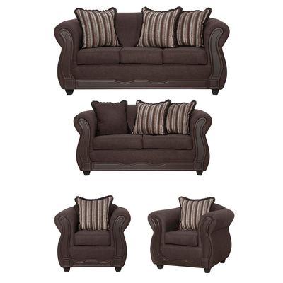 Juego de Living 3 2 1 1 Sofia Café