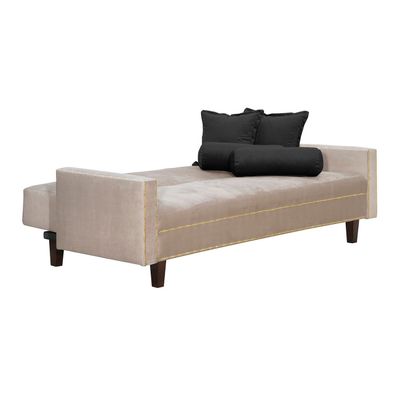 Imagen 2 del producto Futon Sofa Cama Vanguardia 200 x110 Beige - Negro