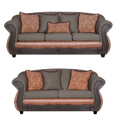 Imagen 1 del producto Juego de Living 3 2 Ashly Chocolate Terracota