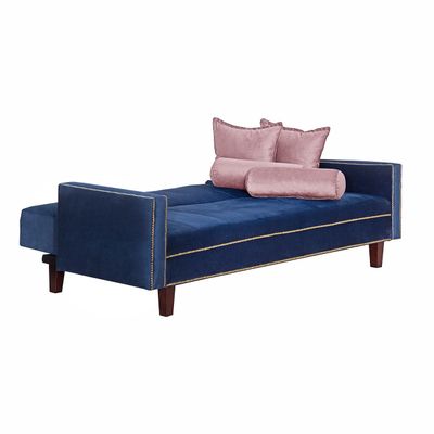 Imagen 2 del producto Futon Sofa Cama Vanguardia 200 x110 Azul - Rosa