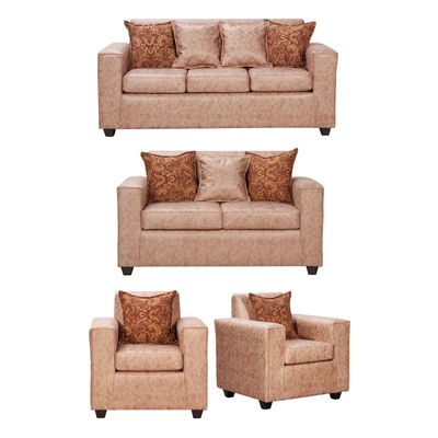 Juego de Living 3 2 1 1 Ezeiza Terracota