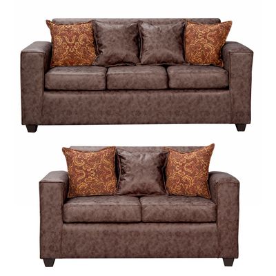 Juego de Living 3 2 Ezeiza Chocolate