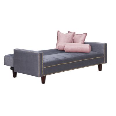 Imagen 2 del producto Futon Sofa Cama Vanguardia 200 x110 Gris- Rosa