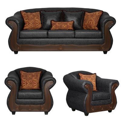 Imagen 1 del producto Juego de Living 3 1 1 Estambul Negro