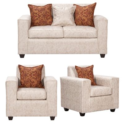 Juego de Living 2 1 1 Ezeiza Crema