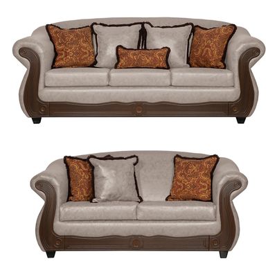 Juego de Living 3 2 Estambul Crema