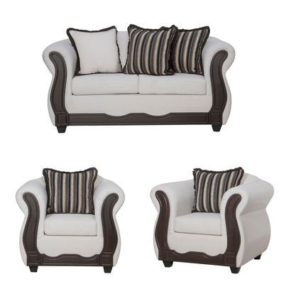 Juego de Living 2 1 1 Sofia Crudo