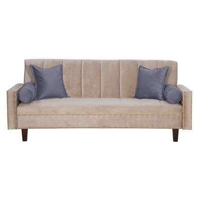 Futon Sofa Cama Vanguardia 200 x110 Beige - Gris