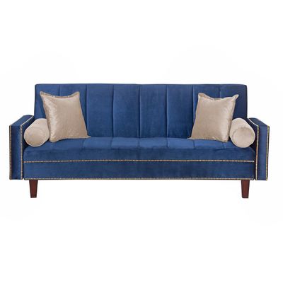 Imagen 1 del producto Futon Sofa Cama Vanguardia 200 x110 Azul - Beige