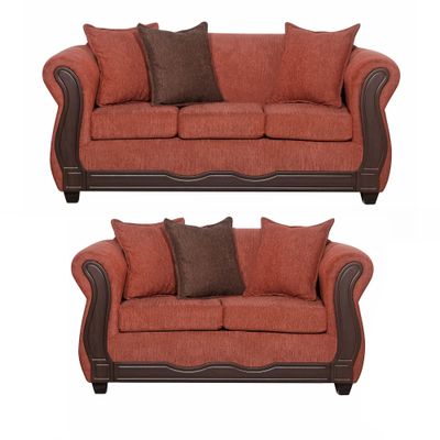 Juego de Living 3 2 Barcelona Terracota