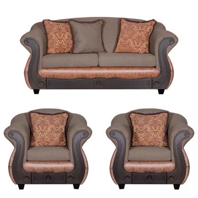 Juego de Living 2 1 1 Ashly Café Terracota