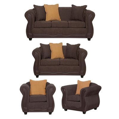 Juego de Living 3 2 1 1 Barcelona Café