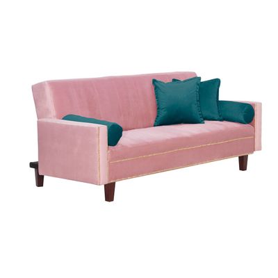 Imagen 2 del producto Futon Sofa Cama Vanguardia 200 x110 Rosa - Verde
