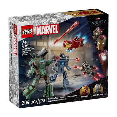 Imagen 1 del producto LEGO IRON MAN Y MAQUINA DE GUERRA VS DRONES DE HAMMER  76320