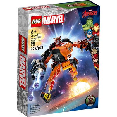 Lego Super Heroes Armadura Robótica D Rocket 76243 98 Piezas