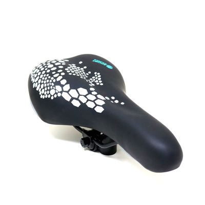 Asiento Radical Mountain MTB N744 Hexágonos Negro Plata