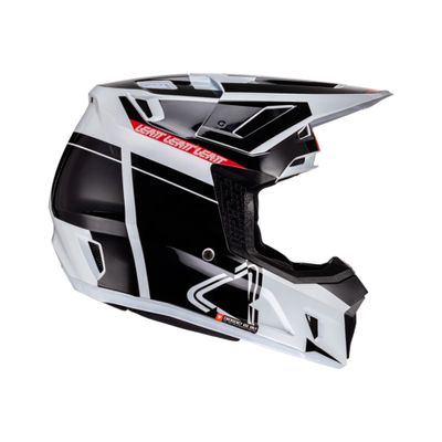 Imagen 2 del producto Kit Leatt Casco Con Antiparra Moto 7.5 V24 Negro Blanco XXL