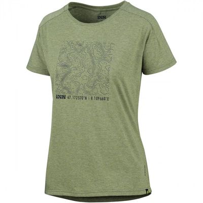Polera IXS Mujer Flow Tech Contour Olive M