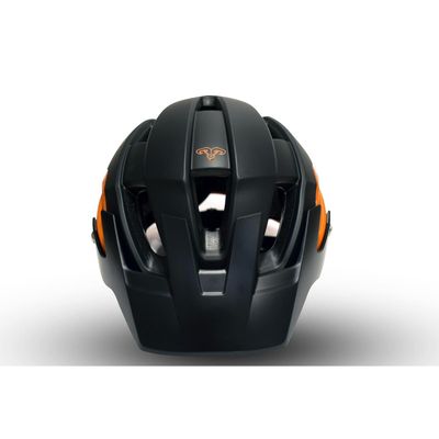 Casco Radical Mountain Super Vent Negro Naranjo L 58-62cm