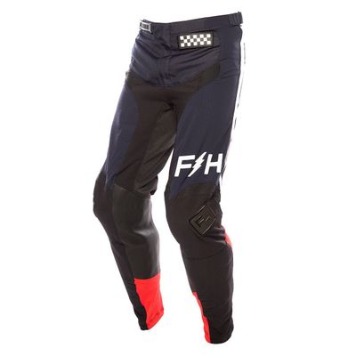 Imagen 1 del producto Pantalon FastHouse Moto MX Raven 2 Leather Az/Rj/Neg 30