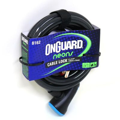 Candado OnGuard Llave Espiral NS 180cmX12mm