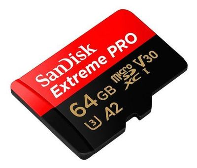Memoria Micro Sd Sandisk Extreme Pro 64gb+ Adaptador
