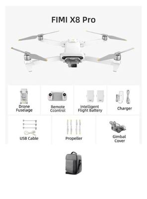 Imagen 2 del producto XIAOMI FIMI X8 Pro Combo (2 Baterías totales y Bolso)