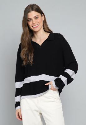 Sweater Cuello Camisero Mujer Esprit 084EE1I334