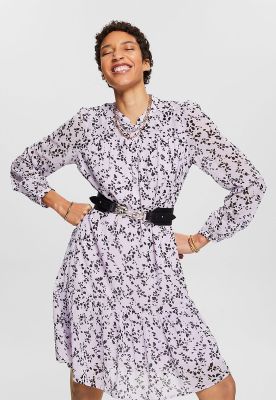 Mini Vestido Estampado Gasa Mujer Esprit 994EE1E304