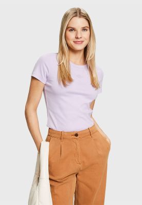 Polera Algodón Con Logo Mujer Esprit 014EE1K325