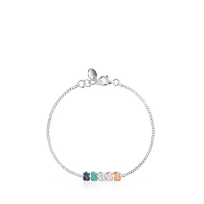 Imagen 2 del producto Pulsera Tous Mini Color de Plata con Gemas
