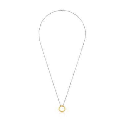 Imagen 2 del producto Collar corto de acero y anilla de oro Hold