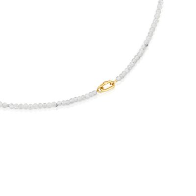 Imagen 2 del producto Collar corto de oro y labradorita Hold Oval