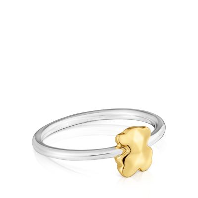 Imagen 2 del producto Anillo oso bicolor Icon Metal