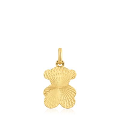 Colgante oso texturizado oro 18 kt sobre plata Sweet Dolls