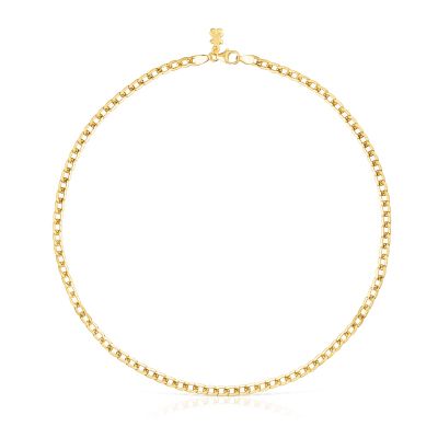 Gargantilla Tous Chain barbada de Plata Vermeil