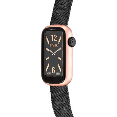 Imagen 2 del producto Reloj smartwatch acero IP gris y caja IPRG rosado TOUS