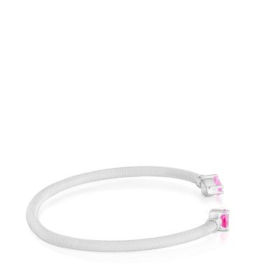 Imagen 2 del producto Pulsera esclava plata y gemas laboratorio TOUS Mesh LGG